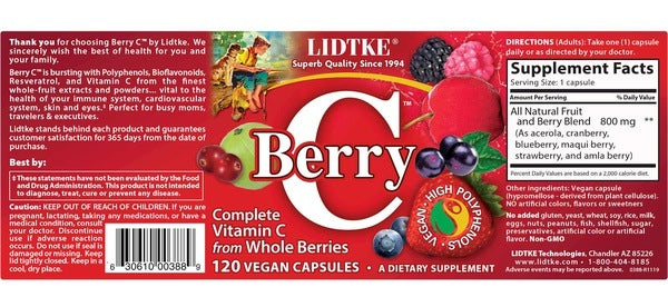 Berry-C 120 vegan caps LIDTKE