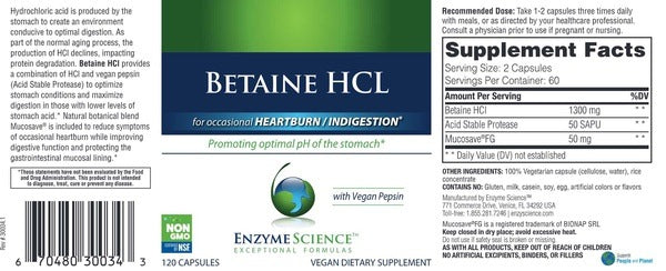 Betaine HCl Enzyme Science