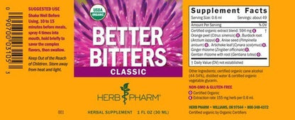 Better Bitters Classic Herb Pharm