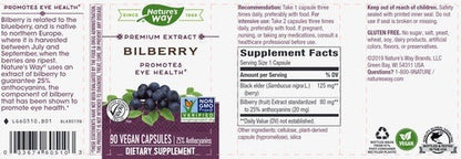 Natures way Bilberry for eye health 