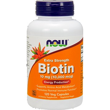 Biotin Extra Strength 10 mg NOW