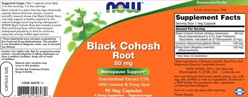 Black Cohosh Extract NOW