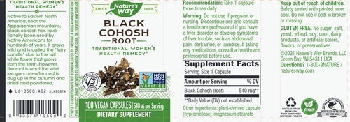 Black Cohosh Root 540 mg Natures way