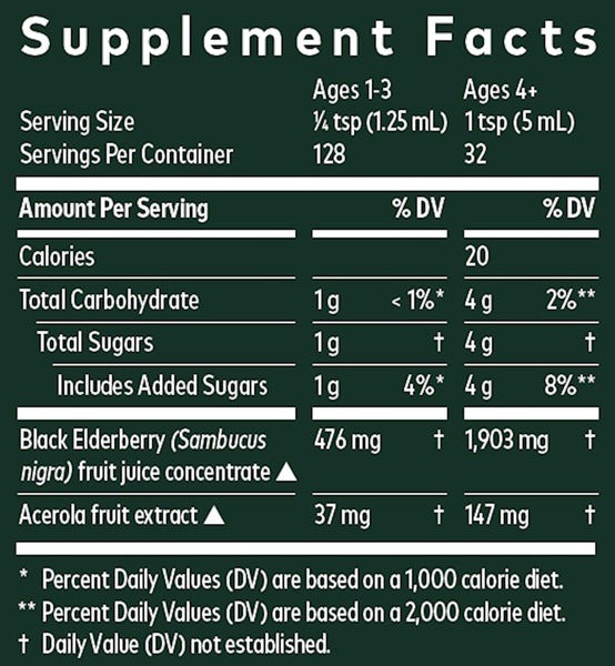 Black Elderberry Syrup Gaia Herbs