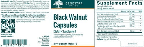 Black Walnut Capsules Genestra