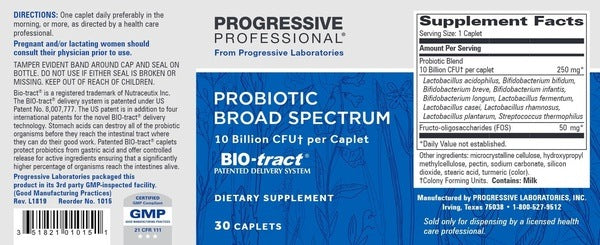 Probiotic Broad Spectrum Progressive Labs