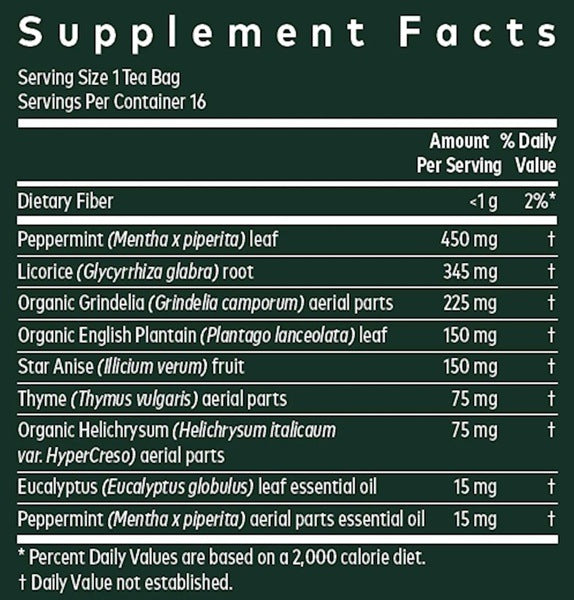 Bronchial Wellness Herbal Tea Gaia Herbs