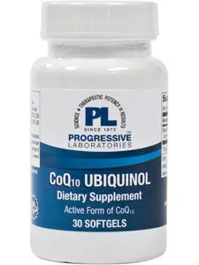 COQ10 UBIQUINOL 30 GELS Progressive Labs