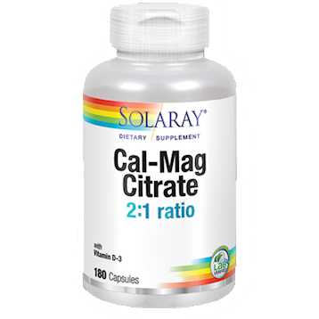 Cal Mag D-3 Citrate 2:1 Solaray