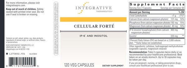 Cellular Forte with IP-6 & Inositol Integrative Therapeutics
