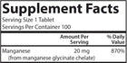 Chelated Manganese 20 mg Carlson Labs