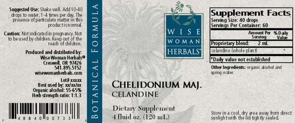 Chelidonium/celandine Wise Woman Herbals