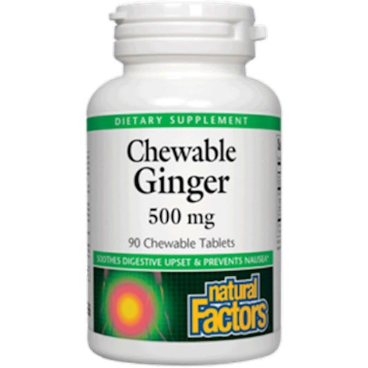 Natural factors Chewable Ginger - supports digestion and prevents nausea and vomiting