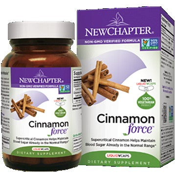 New Chapter Cinnamon Force 30 liquid - Maintains healthy blood sugar levels in normal range