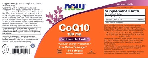 CoQ10 100 mg (softgels) NOW