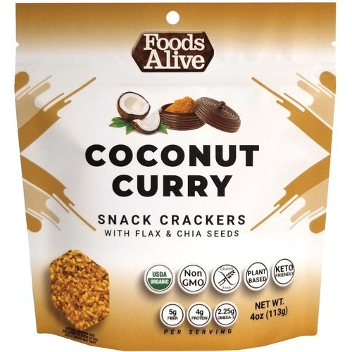 Coconut Curry Crackers Foods Alive