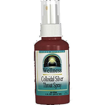 Colloidal Silver Throat Spray 30ppm Source Naturals