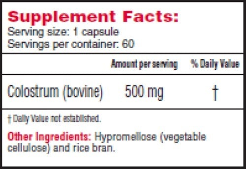 Colostroplex 60 caps Health Concerns