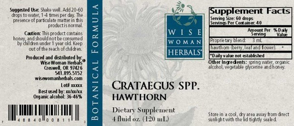 Crataegus spp. (blend) - Hawthorn blend Wise Woman Herbals