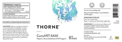CurcuVET-SA50 Thorne Vet