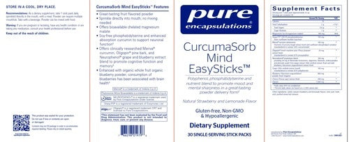 CurcumaSorb Mind EasySticks for cognitive function