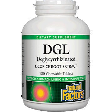 Natural factors DGL - supports the natural mucous lining of stomach and intestine wall