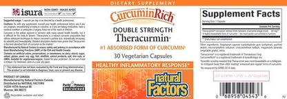 Benefits of Double Strength Theracurmin - 30 Veg Caps | Natural Factors | Supports inflammation
