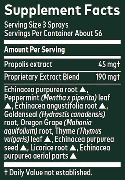Echinacea Goldenseal Throat Spra Gaia Herbs