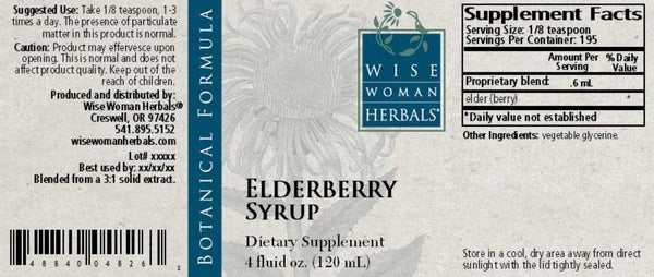 Elderberry Syrup Wise Woman Herbals