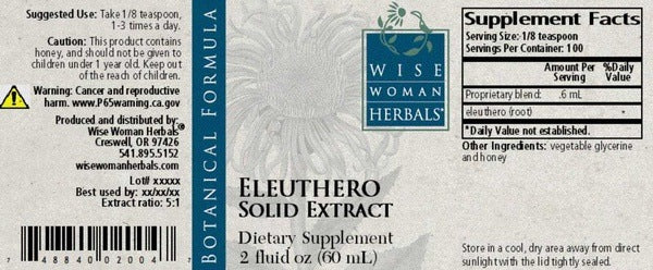 Eleuthero Solid Extract Wise Woman Herbals