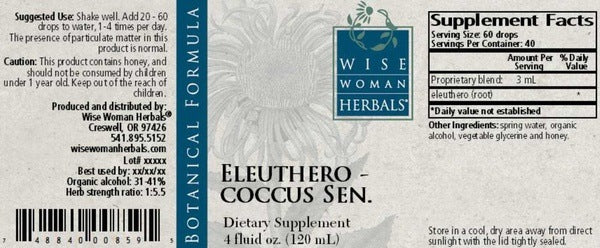 Eleutherococcus - eleuthero Wise Woman Herbals
