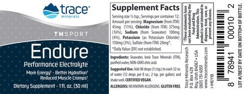 Endure Trace Minerals Research