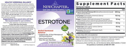 Benefits of Estrotone - 60 Tablets | New Chapter | Promotes herbal hormonal balance