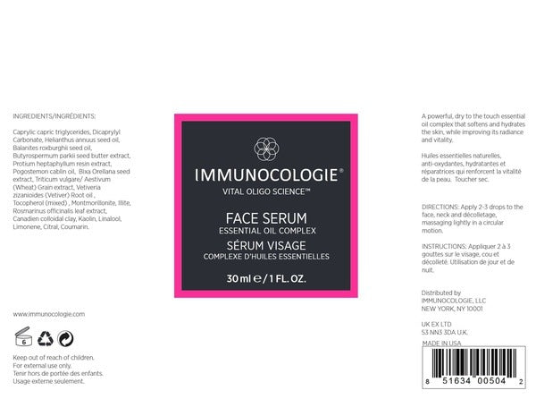 ImmunocologieFace Serum Oil - 1 fl oz | Skin Hydration