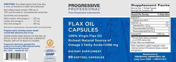 Flax Oil 1000 mg Progressive Labs