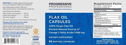 Flax Oil 1000 mg Progressive Labs