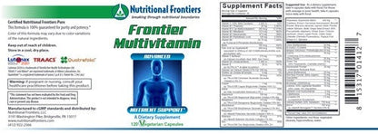 Frontier Multivitamin 120 vegcaps Nutritional Frontiers