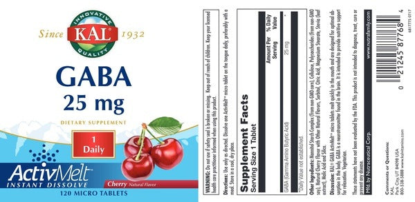 GABA 25 mg Cherry KAL