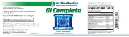GI Complete Powder 30 servings Nutritional Frontiers