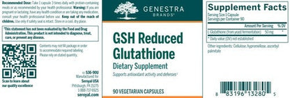 GSH Reduced Glutathione Genestra