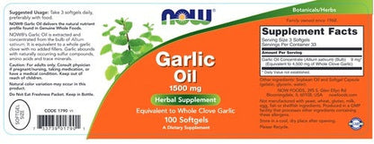 Garlic Oil 1500 mg NOW