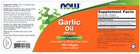 Garlic Oil 1500 mg NOW