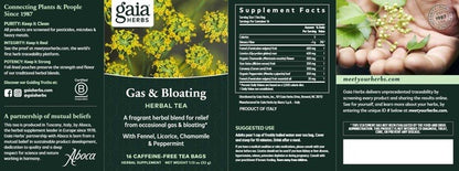 Gas & Bloating Herbal Tea Gaia Herbs
