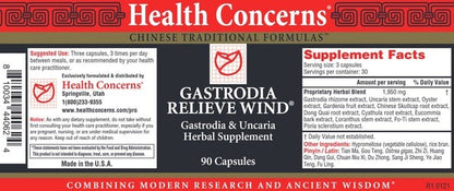 Gastrodia Relieve Wind Health Concerns
