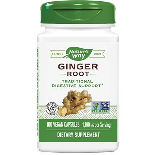 Natures way Ginger Root 100 Vegan Capsules