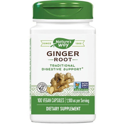 Natures way Ginger Root 100 Vegan Capsules