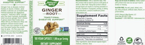 Natures way Ginger Root - Support Inflammation