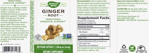 Ginger Root by Natures way - Support Your Digestion