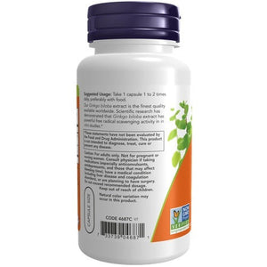 Ginkgo Biloba 60 mg NOW