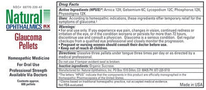 Glaucoma Pellets Natural Ophthalmics, Inc